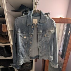 AG Adriano Goldschmied Light Blue Jean Jacket